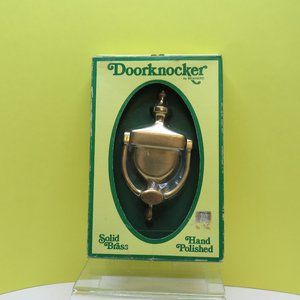 Solid Brass Door Knocker by Brainerd 6" x 3".